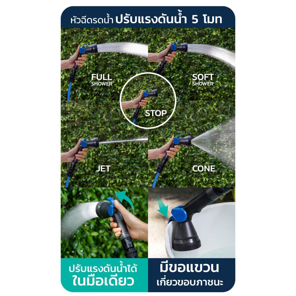 สายยางโรล ATLANTIZ AUTO STEP 3/8 นิ้ว x 15 ม.