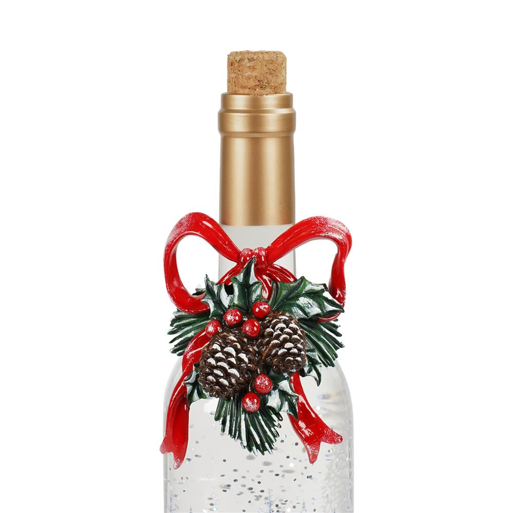 ของตกแต่งกล่องดนตรี SNAZZ SANTA BOTTLE 9.5x37.5 ซม. สีแดง