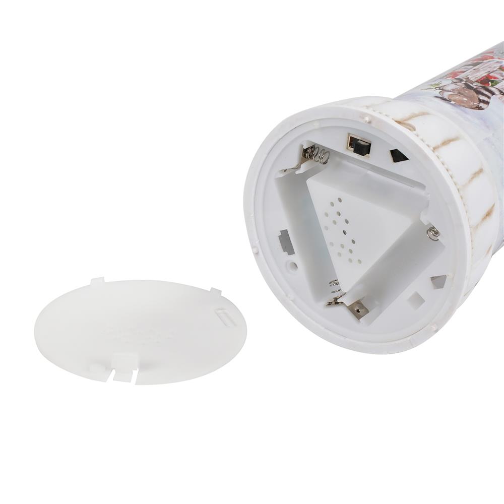 ของตกแต่งกล่องดนตรี SNAZZ SANTA BOTTLE 9.5x37.5 ซม. สีแดง