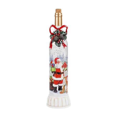 ของตกแต่งกล่องดนตรี SNAZZ SANTA BOTTLE 9.5x37.5 ซม. สีแดง_0