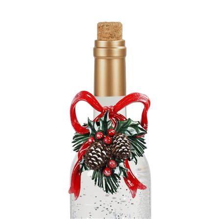 ของตกแต่งกล่องดนตรี SNAZZ SANTA BOTTLE 9.5x37.5 ซม. สีแดง_3