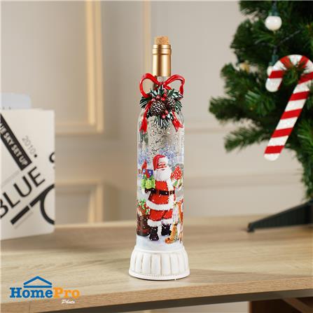 ของตกแต่งกล่องดนตรี SNAZZ SANTA BOTTLE 9.5x37.5 ซม. สีแดง_7