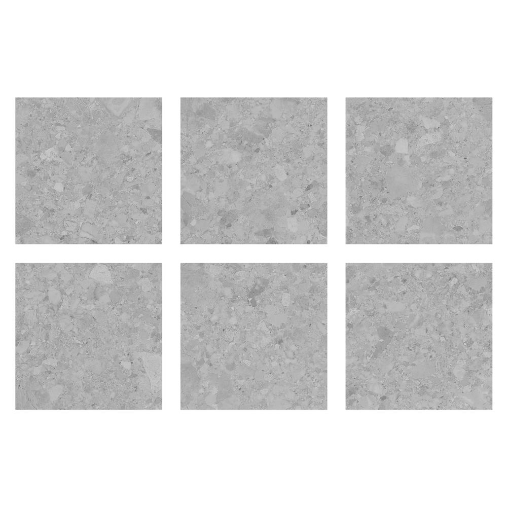 กระเบื้องพื้นพอร์ซเลน 60x60 ซม. COTTO เอลล่า เทา ซาติน PM 1.44 ซม.