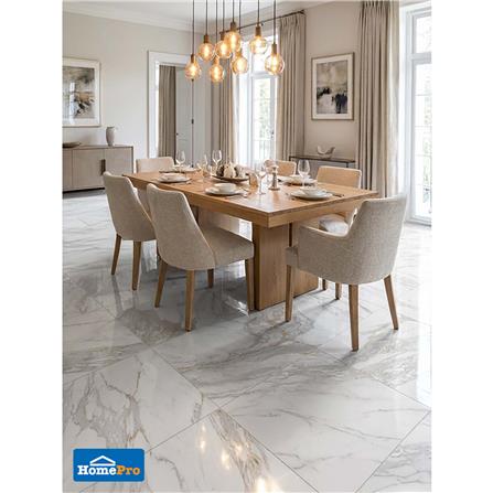 กระเบื้องพื้นพอร์ซเลน 60x60 ซม. COTTO คาลาคัตตา ขาว ซาติน PM 1.44 ตร.ม._3