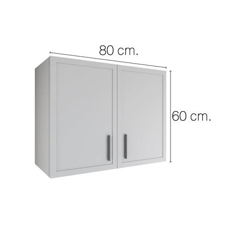 ตู้แขวนคู่ MJ SLIM SHAKER 80x60 ซม. สี ELEGANT GREY_3