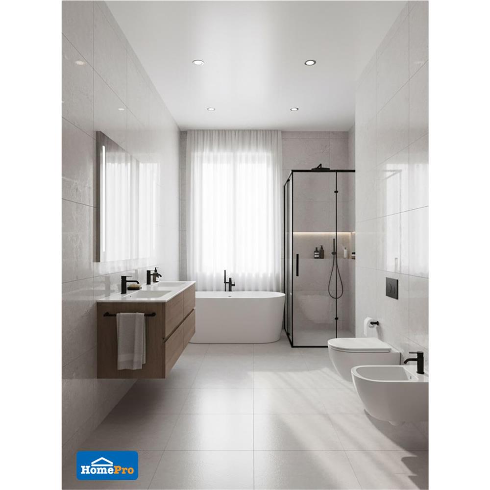 กระเบื้องพื้นพอร์ซเลน 60x60 ซม. COTTO อาเวลลิโน่ เทาอ่อน PM 1.44 ตร.ม.