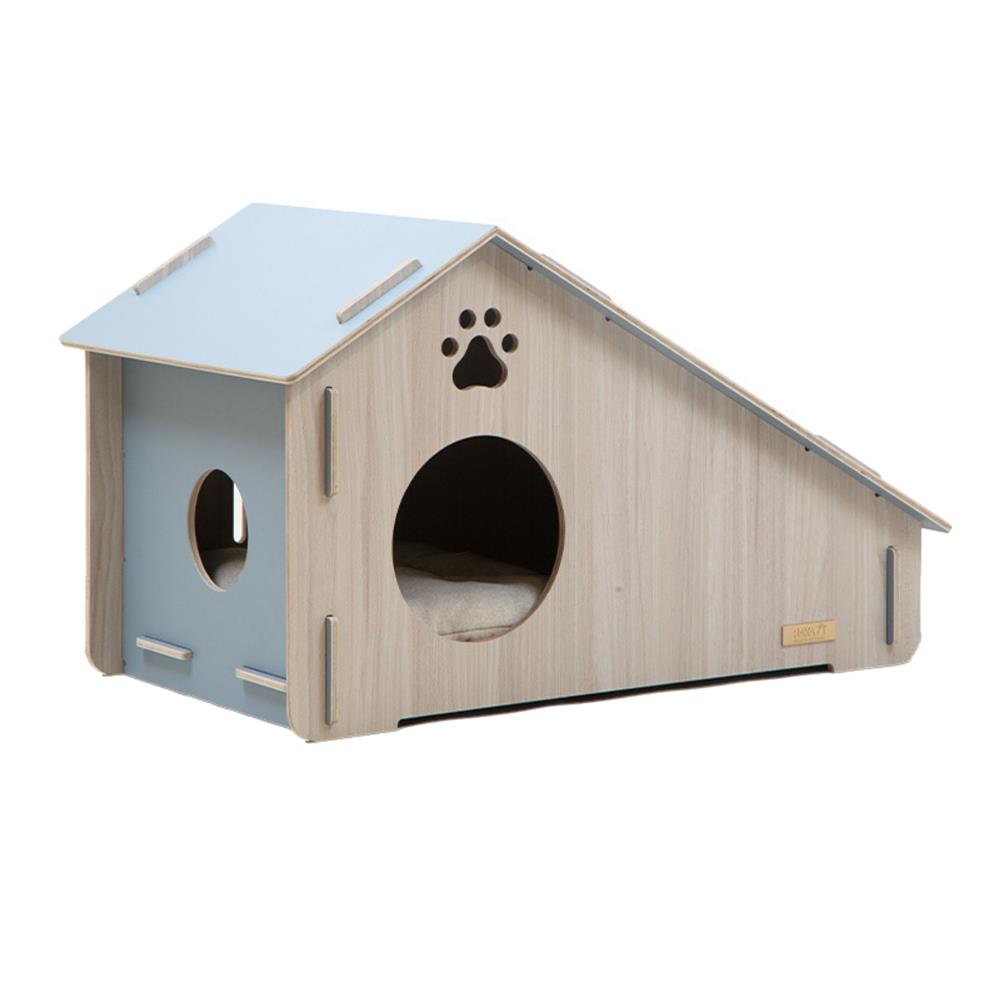 บ้านสัตว์เลี้ยงสโลป DR.CHOICE ROOF SLOPE WINDSOR สีฟ้า