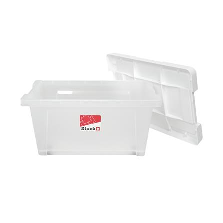 กล่องเก็บของ STACKO MORI SIZE S 35 ลิตร สีขาว/ใส_2