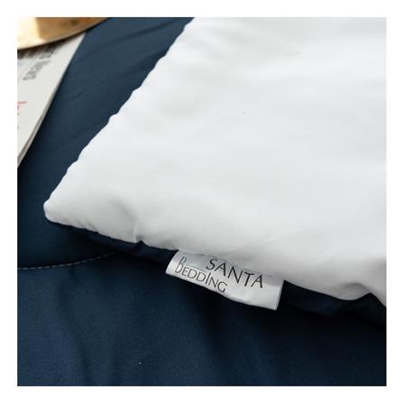 ผ้านวม SANTA BEDDING 100x90 นิ้ว สี WHITE/NAVY BLUE_1