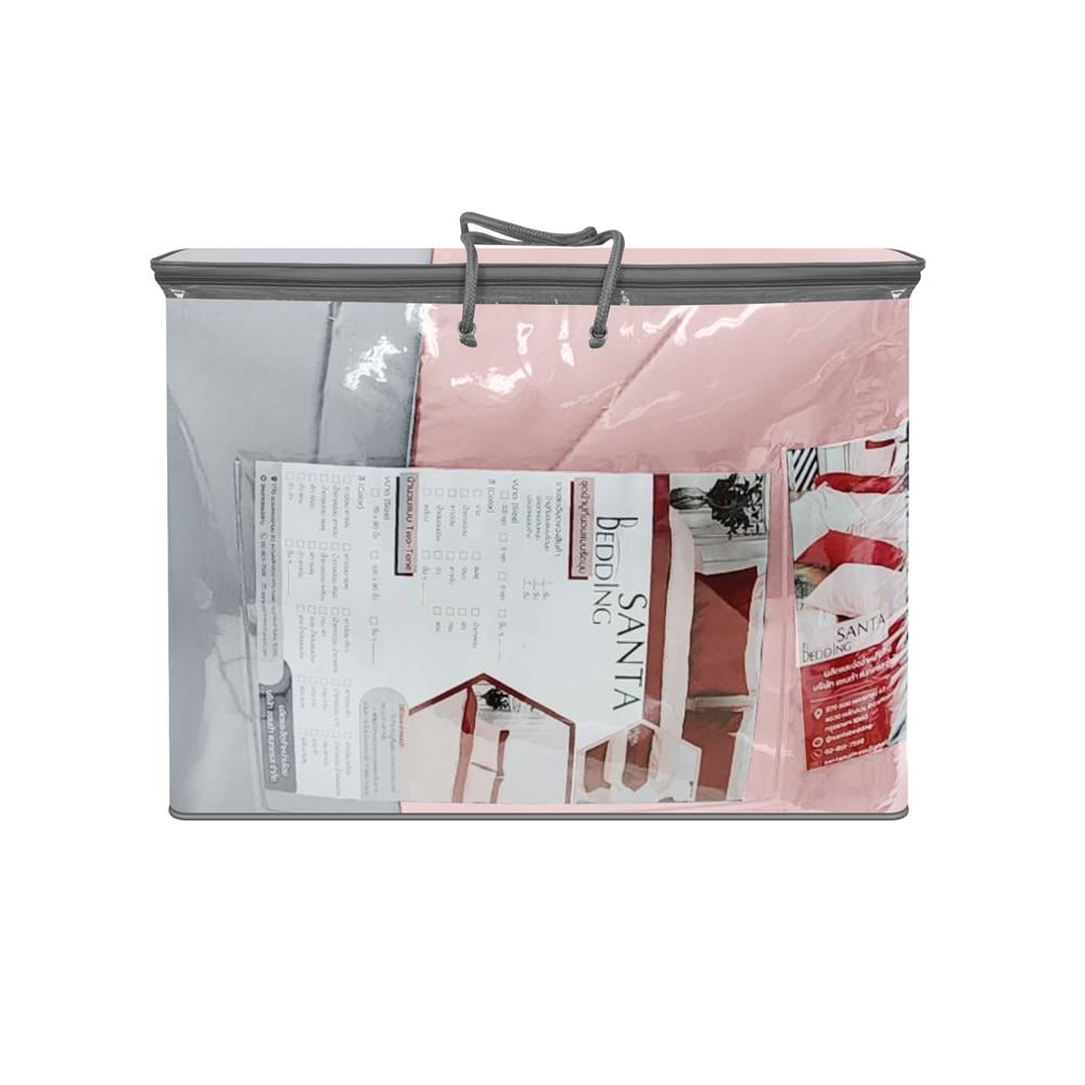 ผ้านวม SANTA BEDDING 100x90 นิ้ว สี GREY/PINK