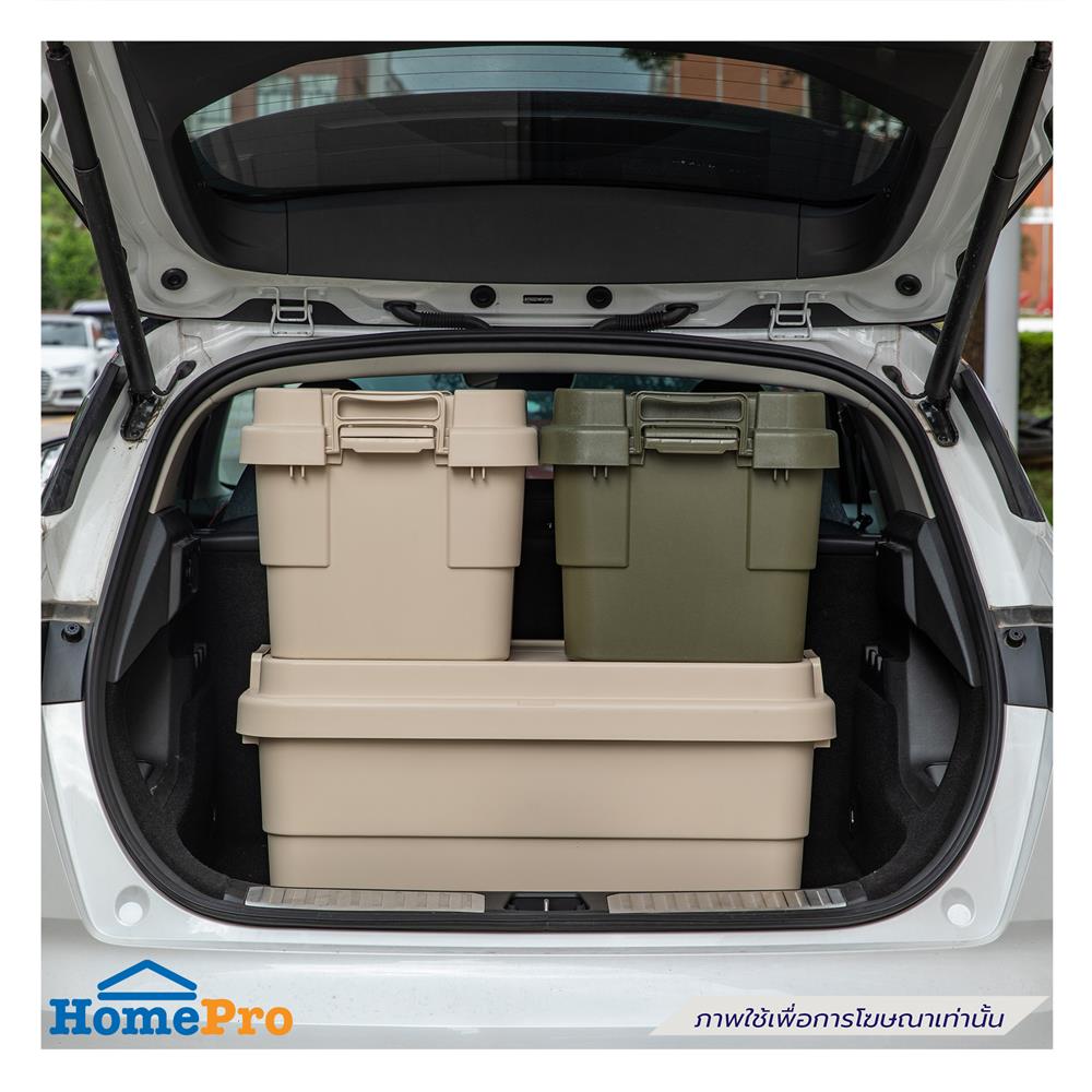 กล่องจัดเก็บท้ายรถ 30 ลิตร STACKO GLAM 39.5x39x36 ซม. สีเบจ