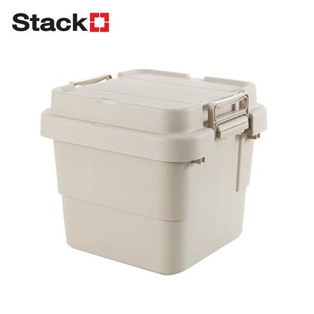 กล่องจัดเก็บท้ายรถ 30 ลิตร STACKO GLAM 39.5x39x36 ซม. สีเบจ_0