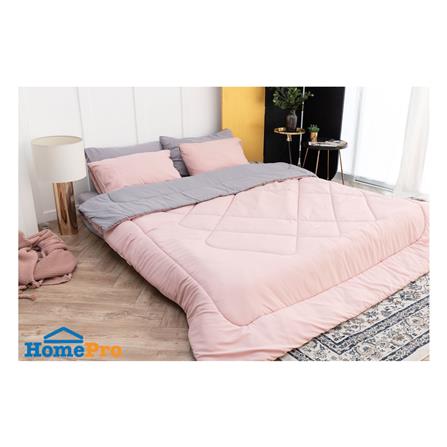 ผ้านวม SANTA BEDDING 70x90 นิ้ว สี GREY/PINK_3