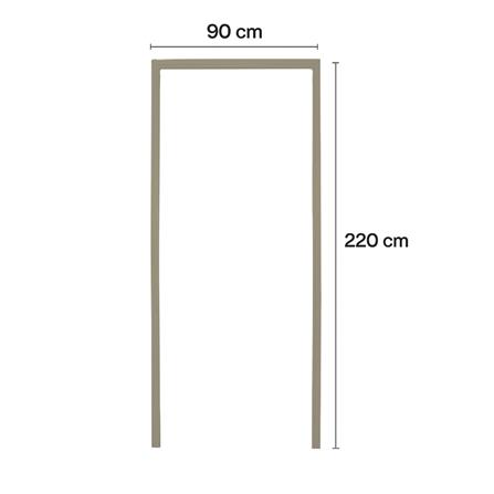 วงกบประตู UPVC MODERNWOOD 90x220 ซม. สีเบจ_4