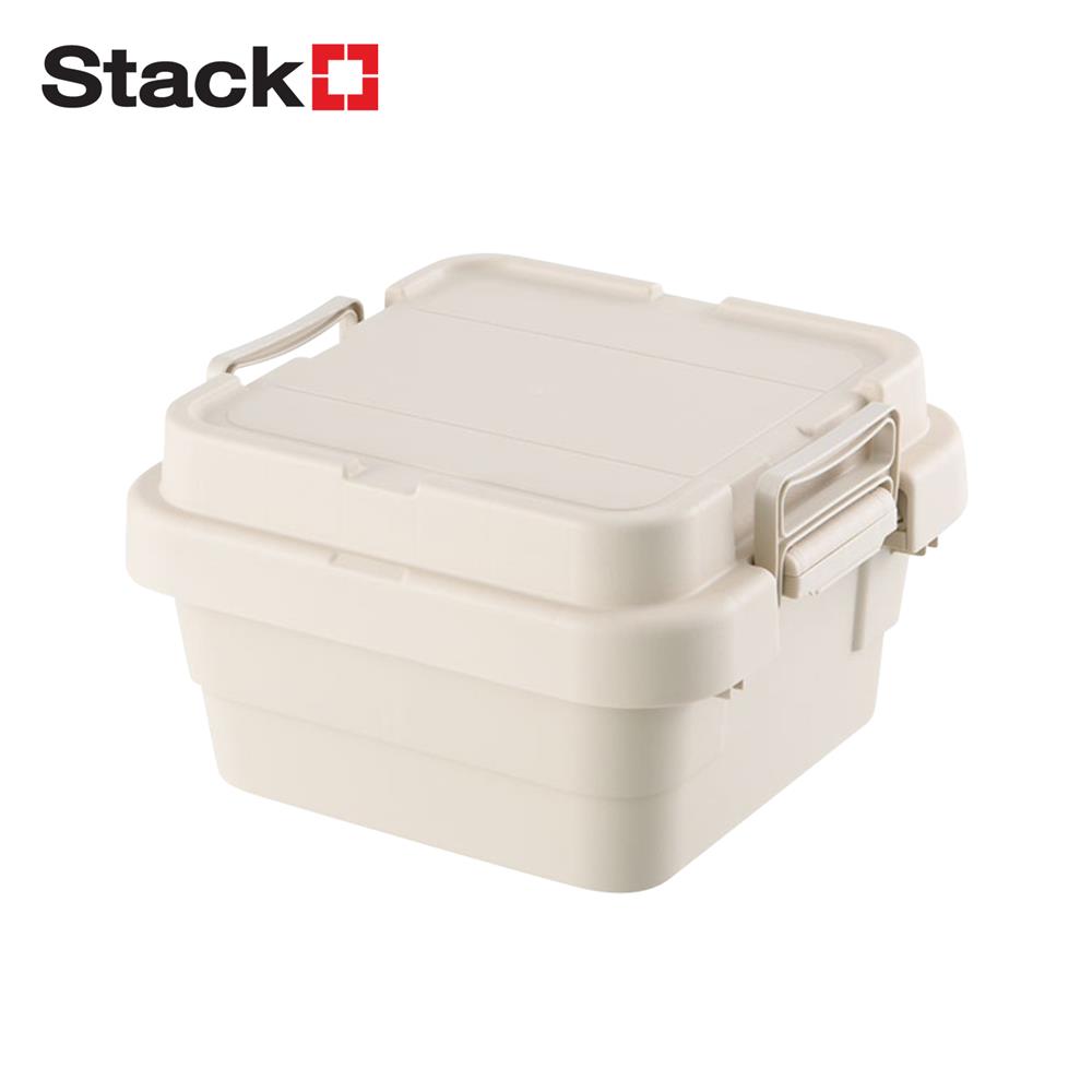 กล่องจัดเก็บท้ายรถ 18 ลิตร STACKO GLAM 39x39.5x24.5 ซม. สีเบจ