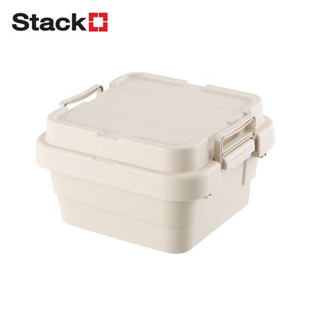 กล่องจัดเก็บท้ายรถ 18 ลิตร STACKO GLAM 39x39.5x24.5 ซม. สีเบจ_0