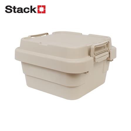 กล่องจัดเก็บท้ายรถ 18 ลิตร STACKO GLAM 39x39.5x24.5 ซม. สีเบจ_0