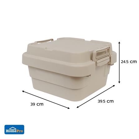 กล่องจัดเก็บท้ายรถ 18 ลิตร STACKO GLAM 39x39.5x24.5 ซม. สีเบจ_6