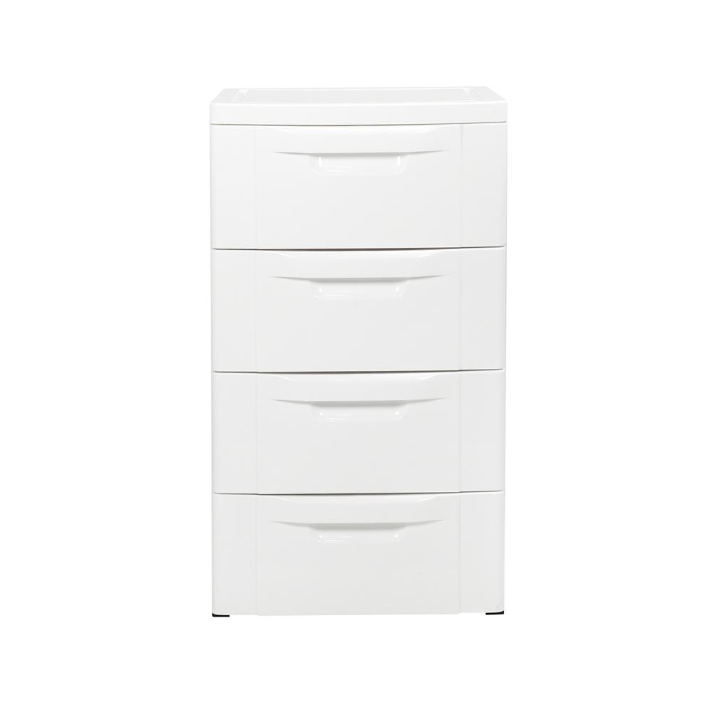 ตู้ลิ้นชัก 4 ชั้น STACKO JUNO 43x43.5x76.3 ซม. สีขาว