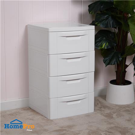 ตู้ลิ้นชัก 4 ชั้น STACKO JUNO 43x43.5x76.3 ซม. สีขาว_5