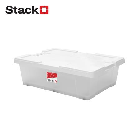 กล่องเก็บของ STACKO MORI SIZE M 50 ลิตร สีขาว/ใส_0