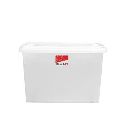 กล่องเก็บของ STACKO BULK 75 ลิตร สีขาว/ใส_1