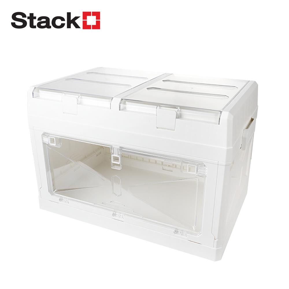 กล่องเก็บของพับได้ STACKO GLAM SIZE L 63x40.5x39 ซม. สีขาว