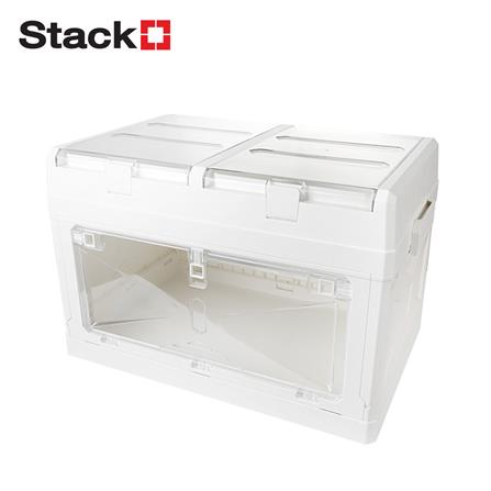 กล่องเก็บของพับได้ STACKO GLAM SIZE L 63x40.5x39 ซม. สีขาว_0