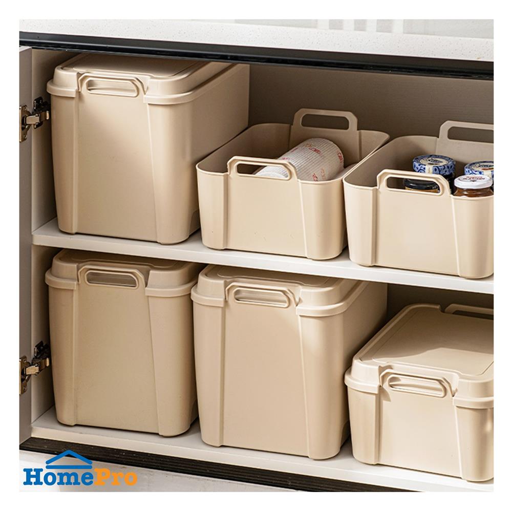 กล่องหูหิ้ว STACKO GLAM 9 ลิตร 33.5x26x17 ซม. สีเบจ