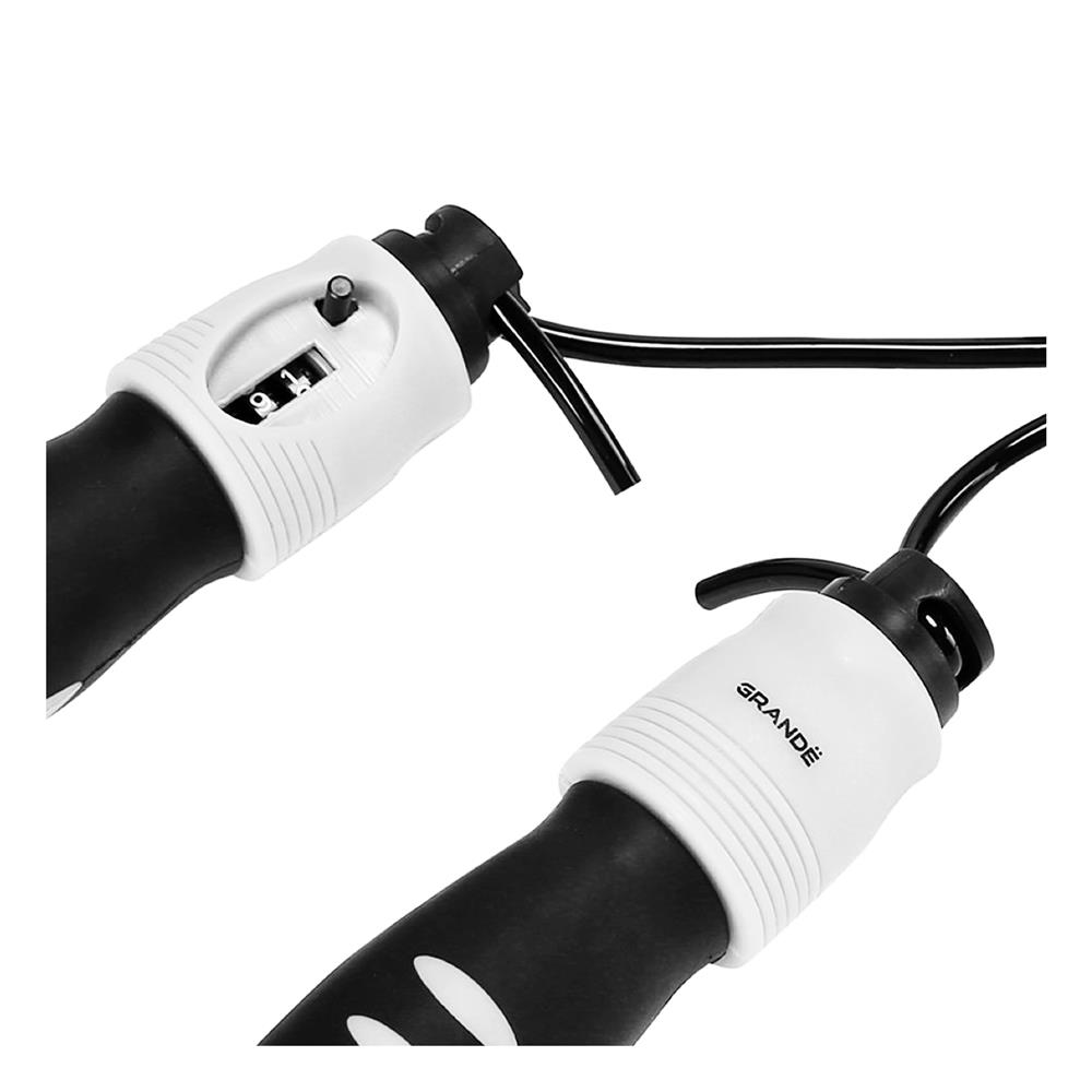 เชือกกระโดดนับครั้งได้ GRANDE สีดำ/เทา