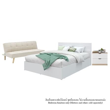 ชุดห้องนอน 5 ฟุต KONCEPT HAMAKO 59064090 สีขาว_0