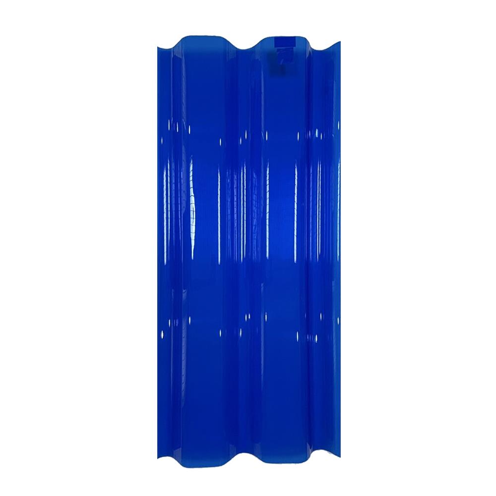 แผ่นโปร่งแสง ลอนคู่ ผิวเรียบ SUNSHIELD 1.2 มม. 0.51x1.2 ม. สีน้ำเงิน