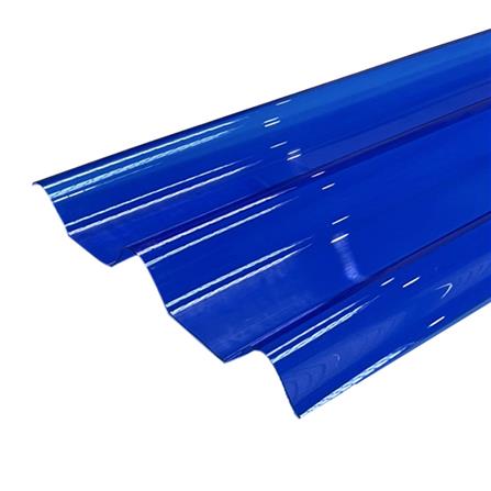แผ่นโปร่งแสง ลอนคู่ ผิวเรียบ SUNSHIELD 1.2 มม. 0.51x1.2 ม. สีน้ำเงิน_0