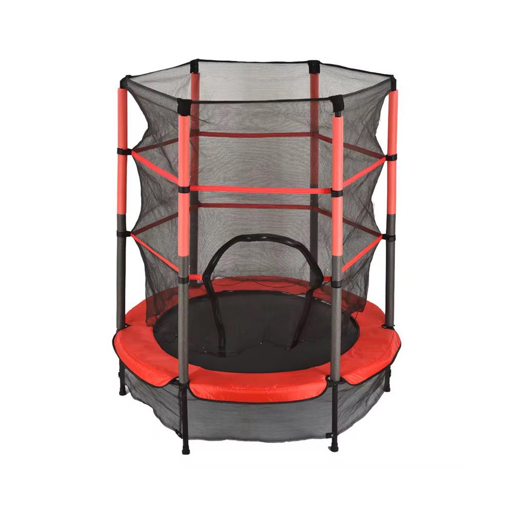 แทรมโพลีนพร้อมตาข่าย GRANDE JJM37 สีดำ/แดง