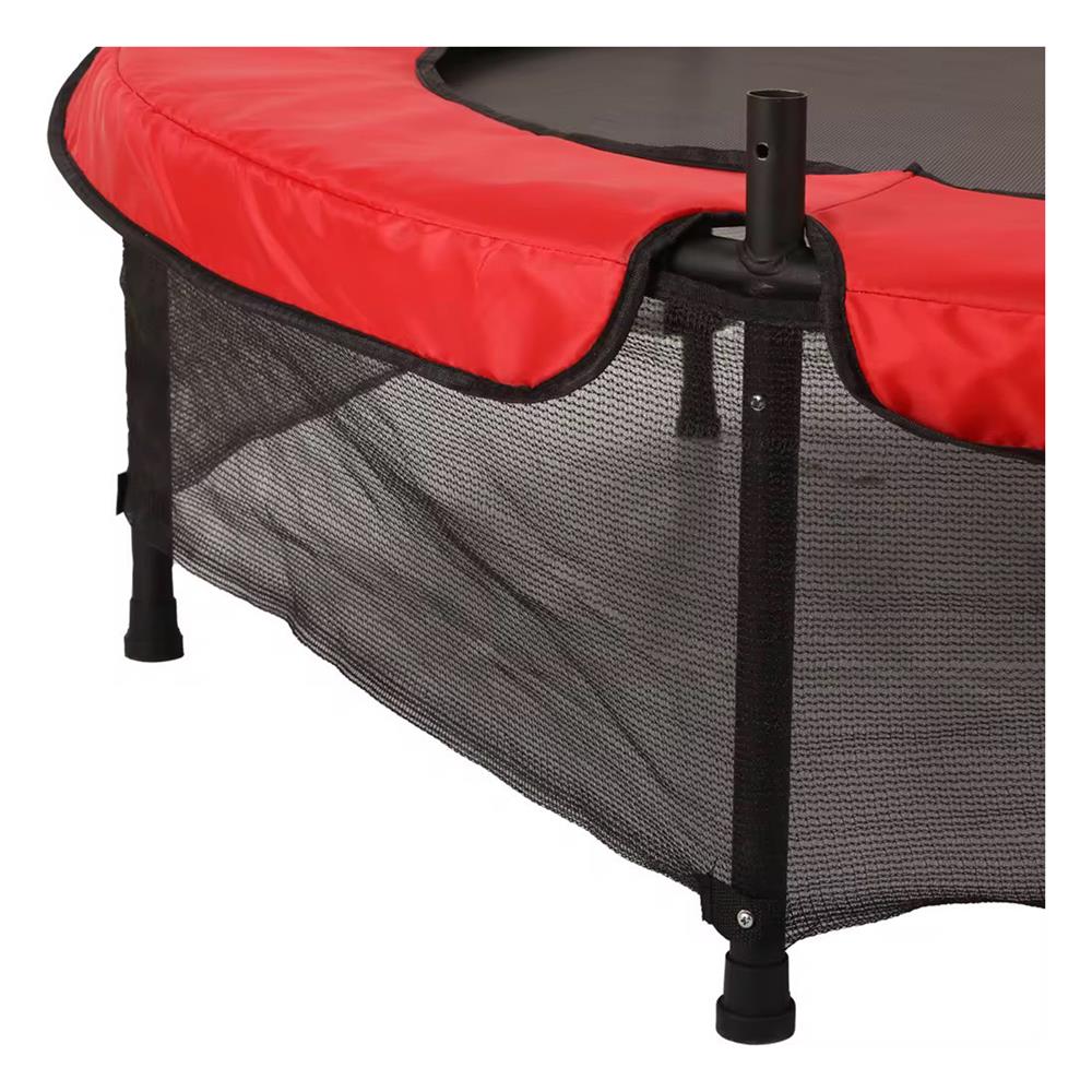 แทรมโพลีนพร้อมตาข่าย GRANDE JJM37 สีดำ/แดง