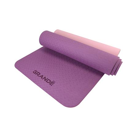 เสื่อโยคะ GRANDE TPE สีชมพู/ม่วง_2