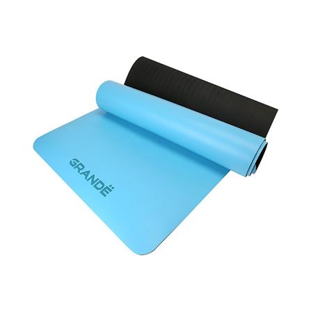 เสื่อโยคะ GRANDE PU TPE สีฟ้า/ดำ_2