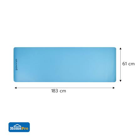 เสื่อโยคะ GRANDE PU TPE สีฟ้า/ดำ_7