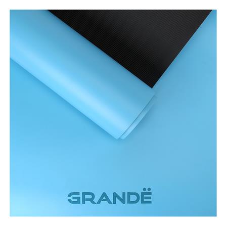 เสื่อโยคะ GRANDE PU TPE สีฟ้า/ดำ_6