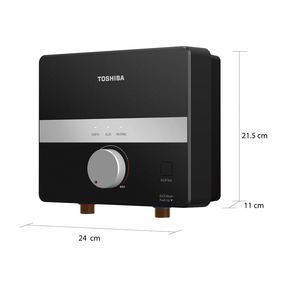 เครื่องทำน้ำร้อน TOSHIBA TWH-65EGNTH 6000 วัตต์ สีดำ