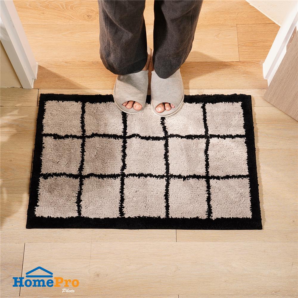 พรม HOME LIVING STYLE GRITT 45x70 ซม. สีเทา