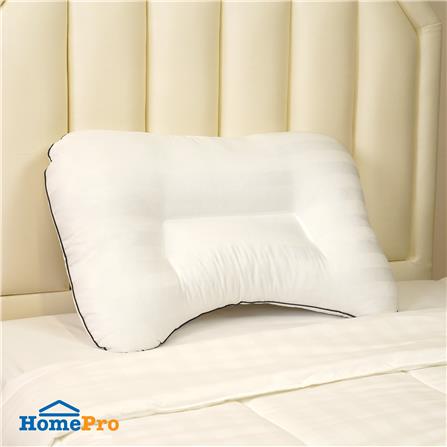 หมอนสุขภาพ ใยสังเคราะห์ HOME LIVING STYLE CURVE 18x28 นิ้ว สีขาว_4