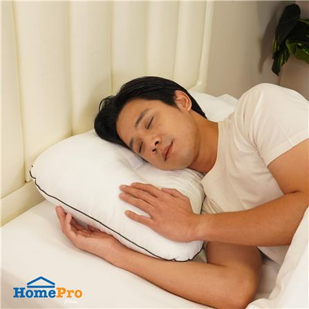 หมอนสุขภาพ ใยสังเคราะห์ HOME LIVING STYLE CURVE 18x28 นิ้ว สีขาว_5