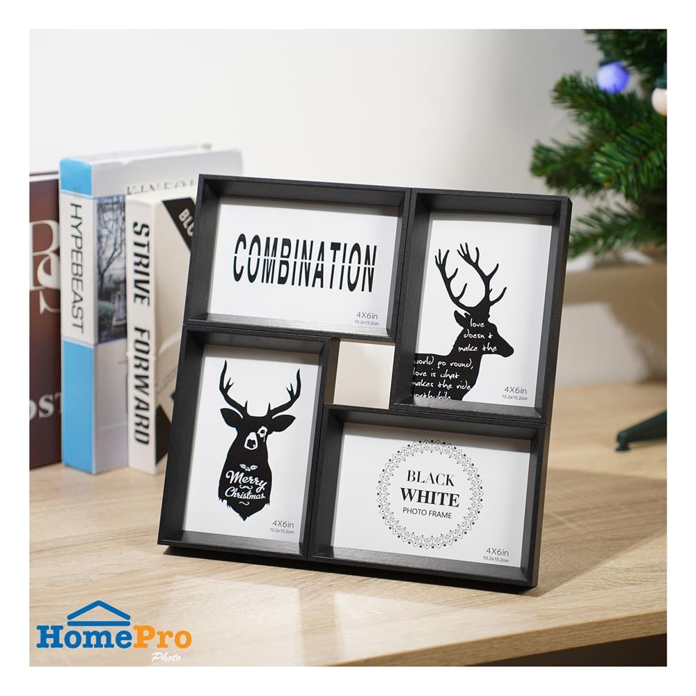 กรอบรูป 4 ช่อง SNAZZ DEER สีดำ