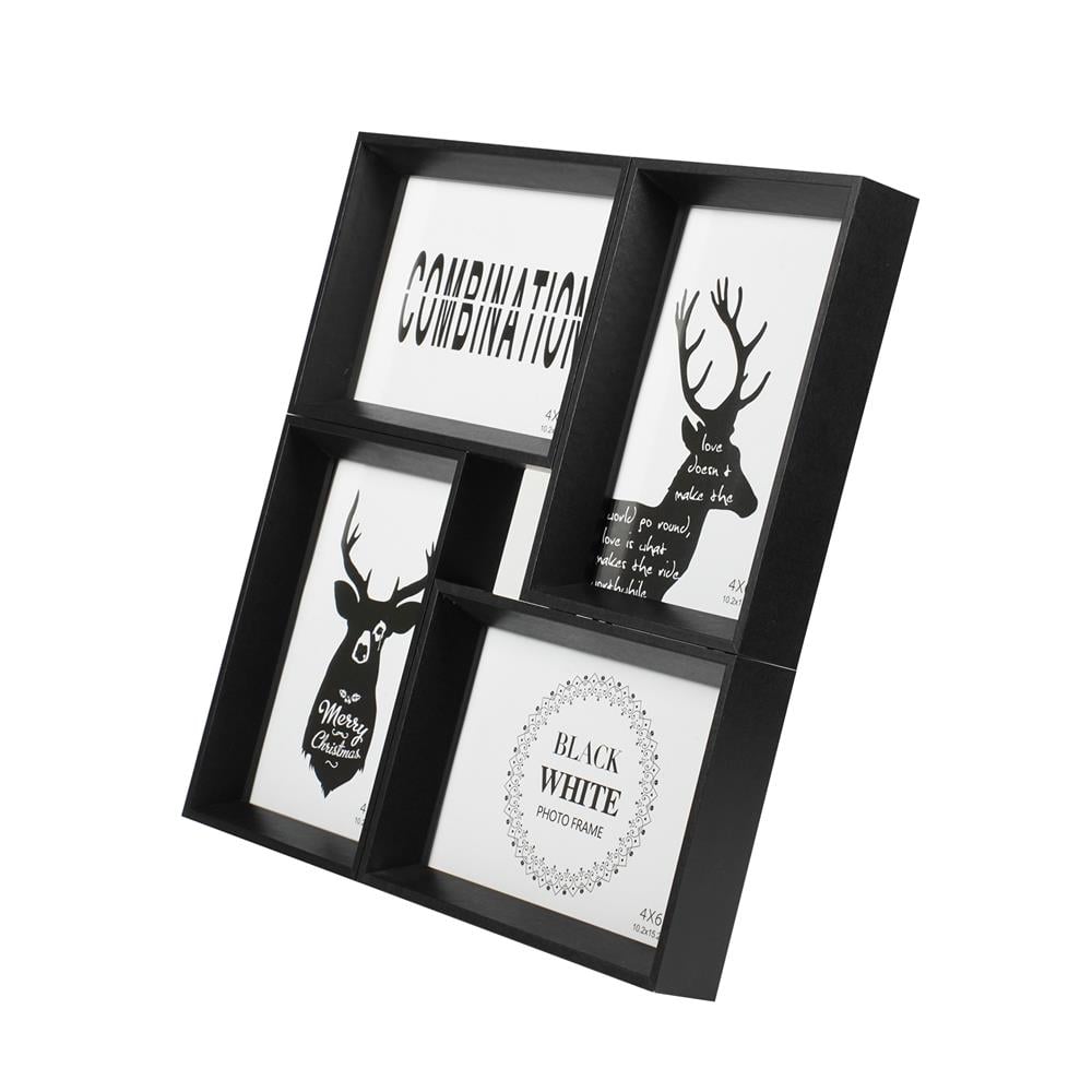 กรอบรูป 4 ช่อง SNAZZ DEER สีดำ