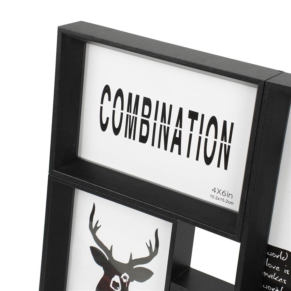 กรอบรูป 4 ช่อง SNAZZ DEER สีดำ