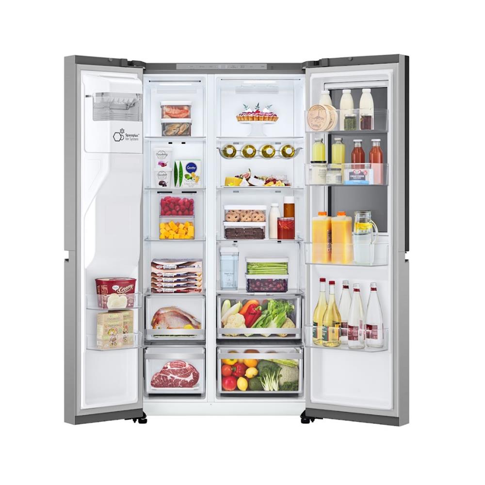 ตู้เย็น SIDE BY SIDE LG GC-X257ELEP.APYPLMT 22.2 คิว สีเงิน