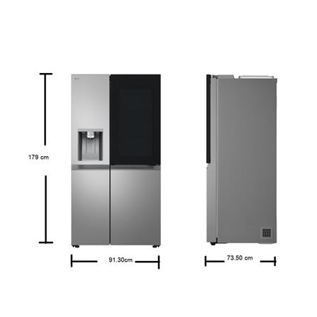 ตู้เย็น SIDE BY SIDE LG GC-X257ELEP.APYPLMT 22.2 คิว สีเงิน_7