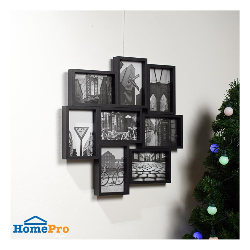 กรอบรูป 8 ช่อง SNAZZ STREET สีดำ