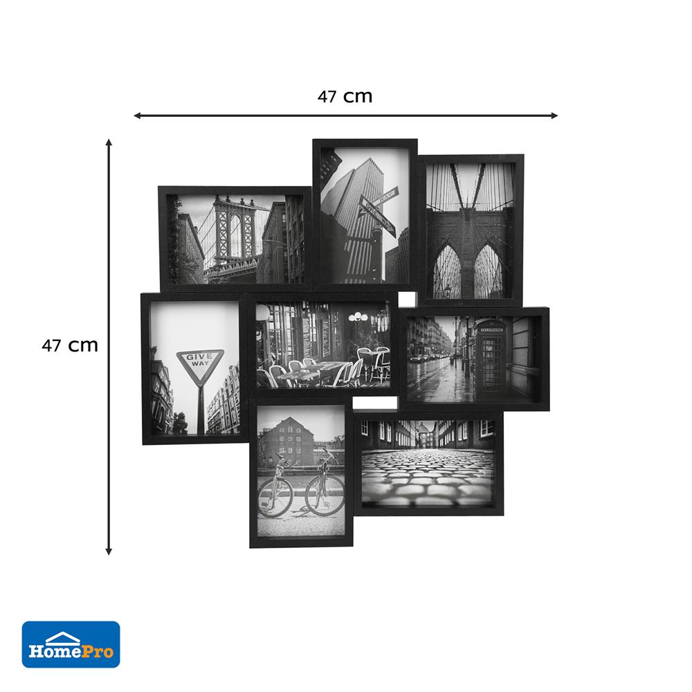 กรอบรูป 8 ช่อง SNAZZ STREET สีดำ